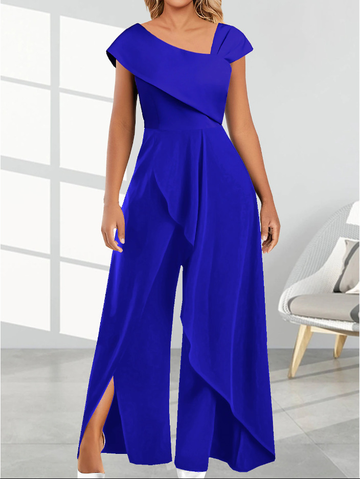 Women's Banquet Party Elegant Solid Color Ankle-length Jumpsuits display picture 3