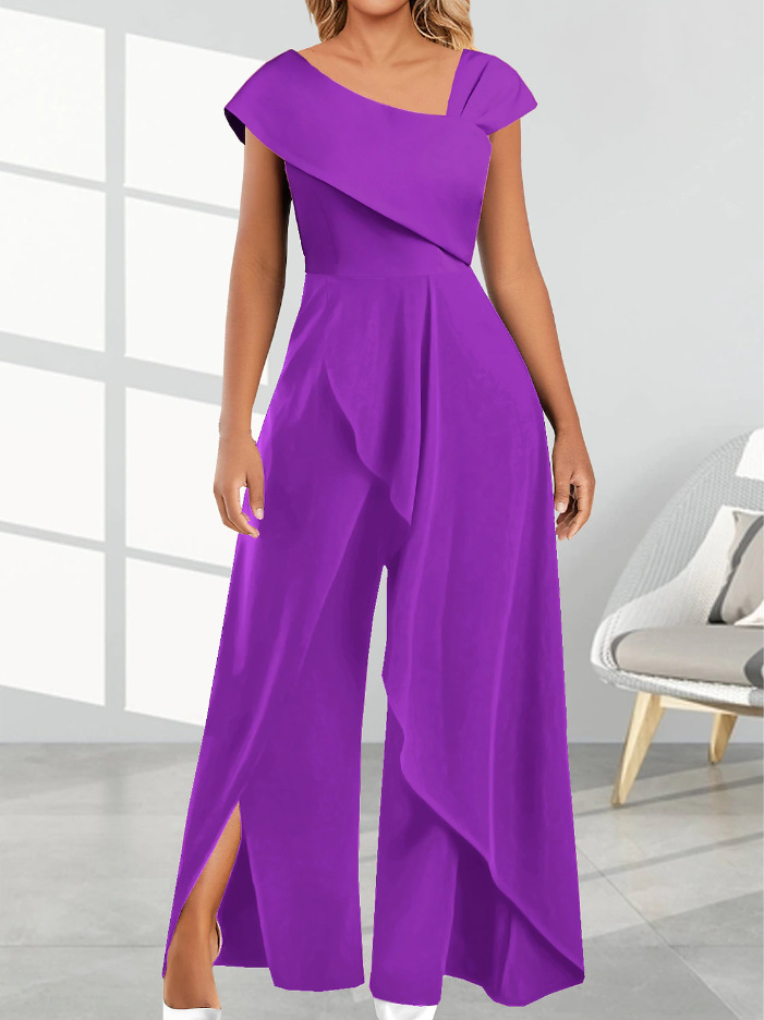 Women's Banquet Party Elegant Solid Color Ankle-length Jumpsuits display picture 4