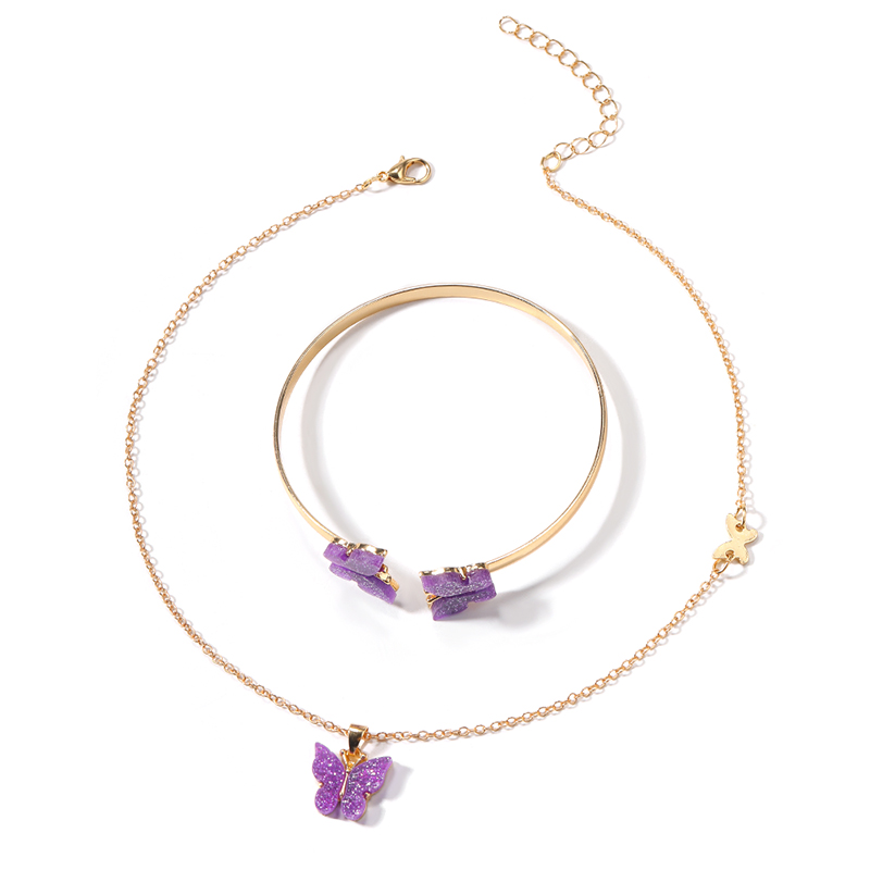 Einfacher Stil Römischer Stil Britischer Stil Schmetterling Legierung Frau Ringe Armbänder Halskette display picture 11