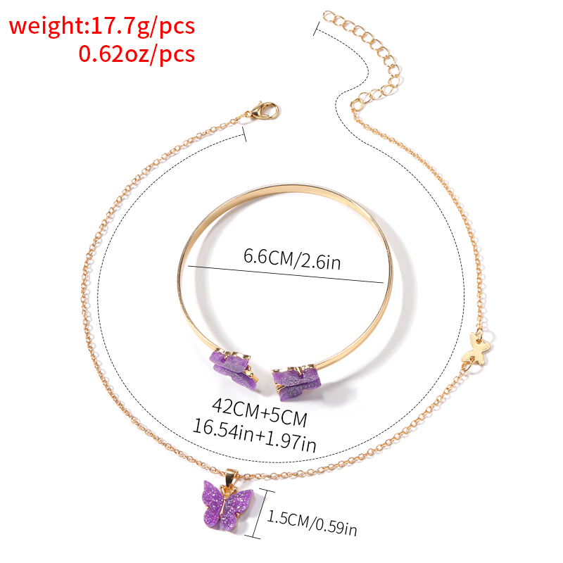 Einfacher Stil Römischer Stil Britischer Stil Schmetterling Legierung Frau Ringe Armbänder Halskette display picture 16