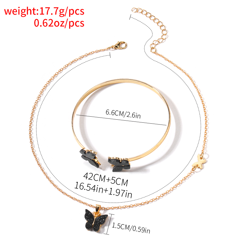 Einfacher Stil Römischer Stil Britischer Stil Schmetterling Legierung Frau Ringe Armbänder Halskette display picture 17