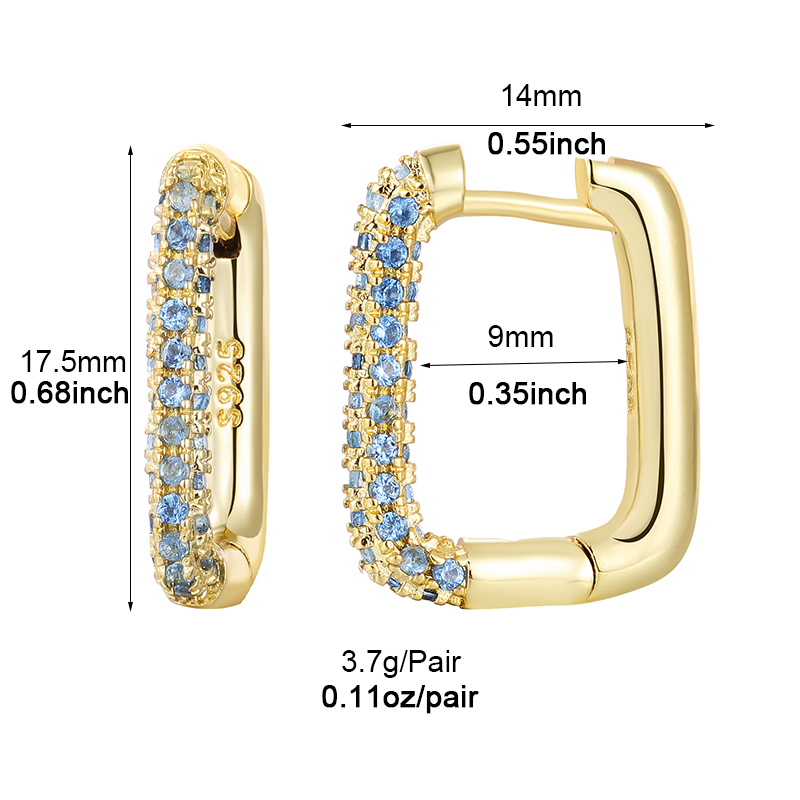 1 Paar Elegant Herzform Überzug Inlay Kupfer Zirkon Weißgold Plattiert Vergoldet Ohrringe display picture 6