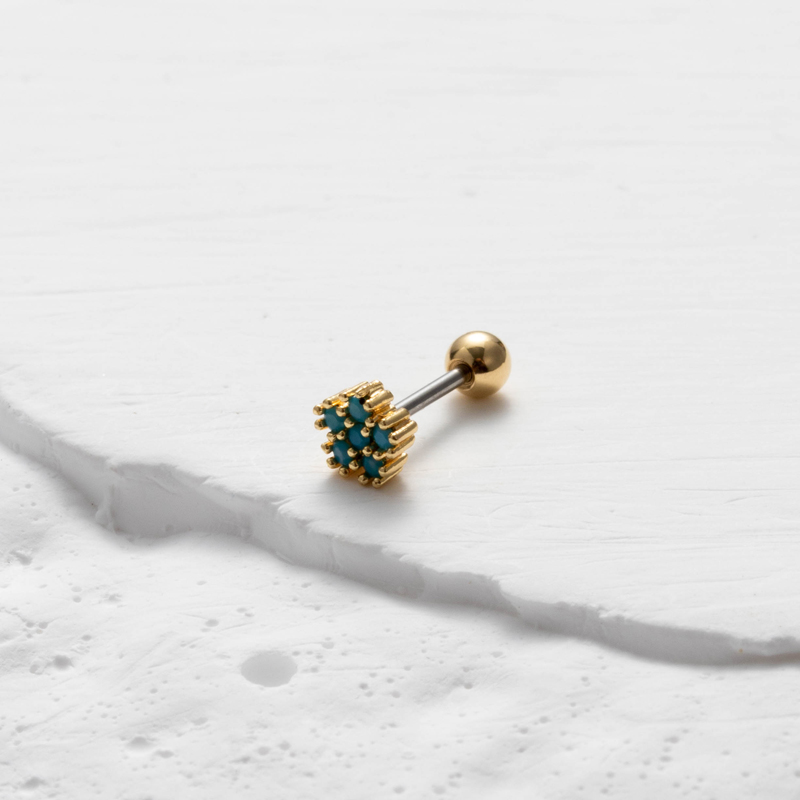 1 Stück Vintage-Stil Französische Art Einfacher Stil Blume Schmetterling Schneeflocke Überzug Inlay Kupfer Zirkon Ohrringe Aus Knorpel display picture 20