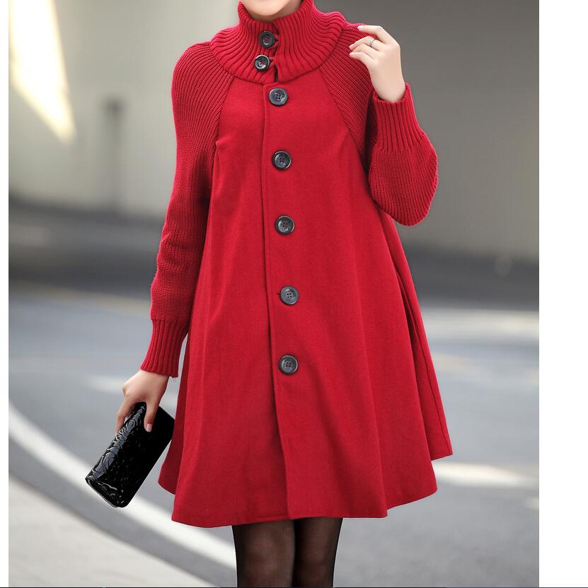 Women's Casual Solid Color Single Breasted Coat Woolen Coat display picture 4
