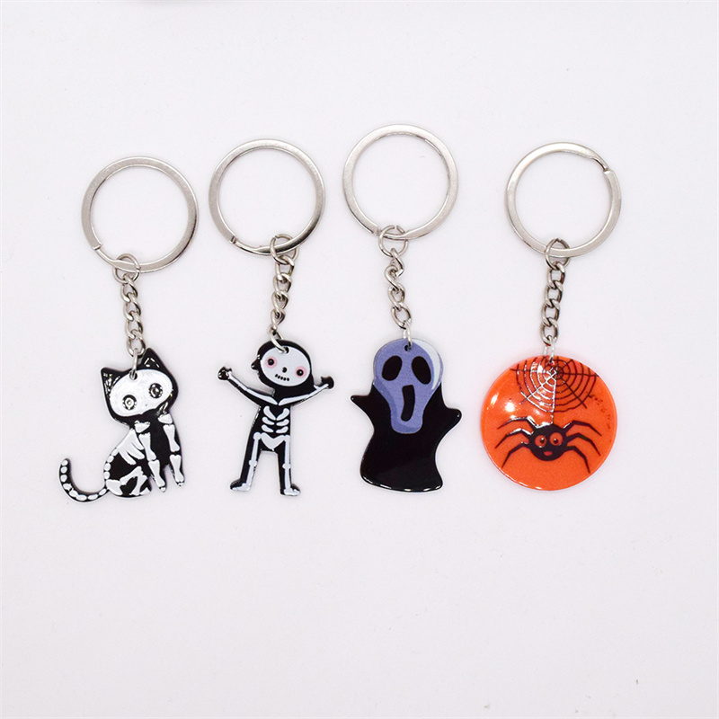 Cute Funny Spider Arylic Halloween Keychain display picture 1