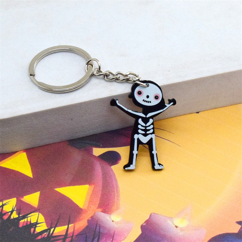 Cute Funny Spider Arylic Halloween Keychain display picture 17
