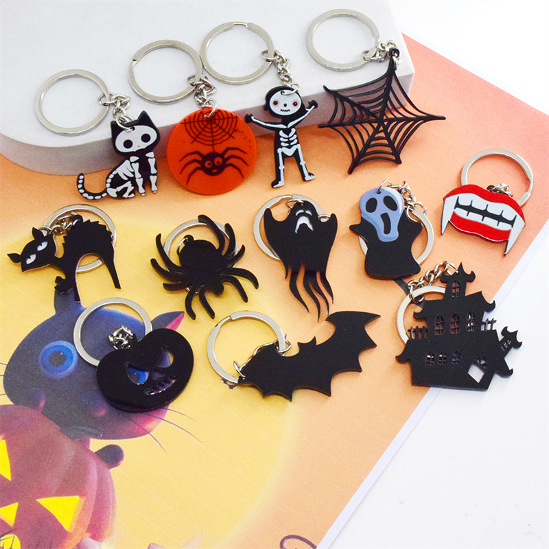 Cute Funny Spider Arylic Halloween Keychain display picture 22
