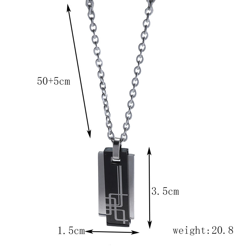 Classic Style Color Block Alloy Plating Men's Necklace display picture 1