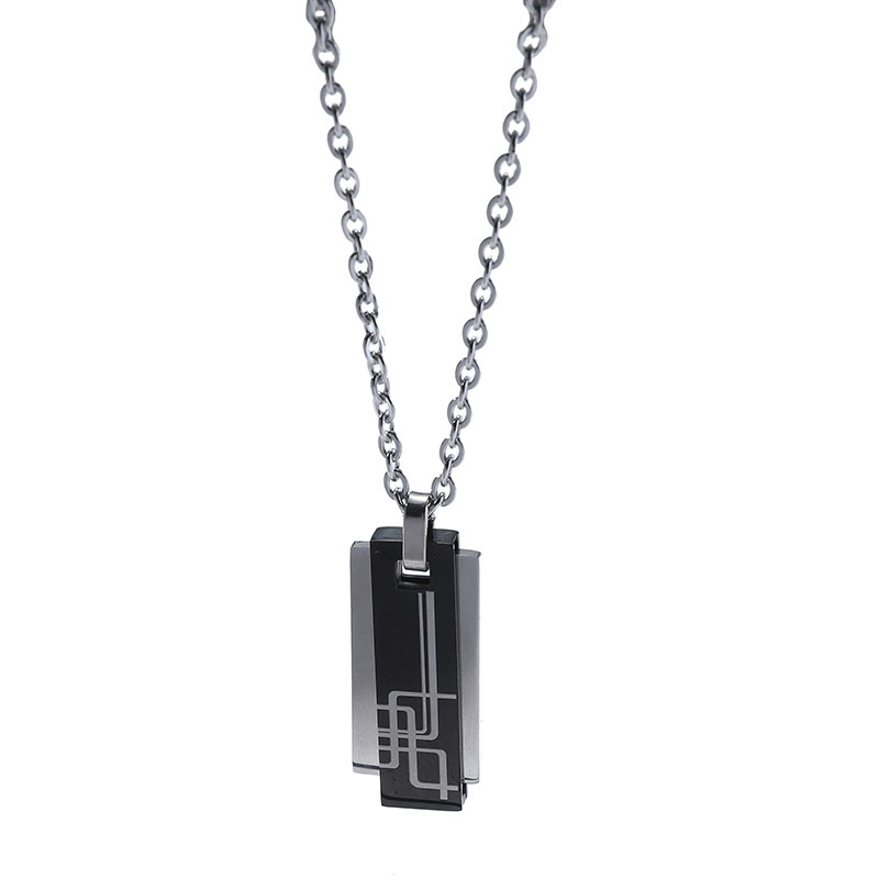 Classic Style Color Block Alloy Plating Men's Necklace display picture 2