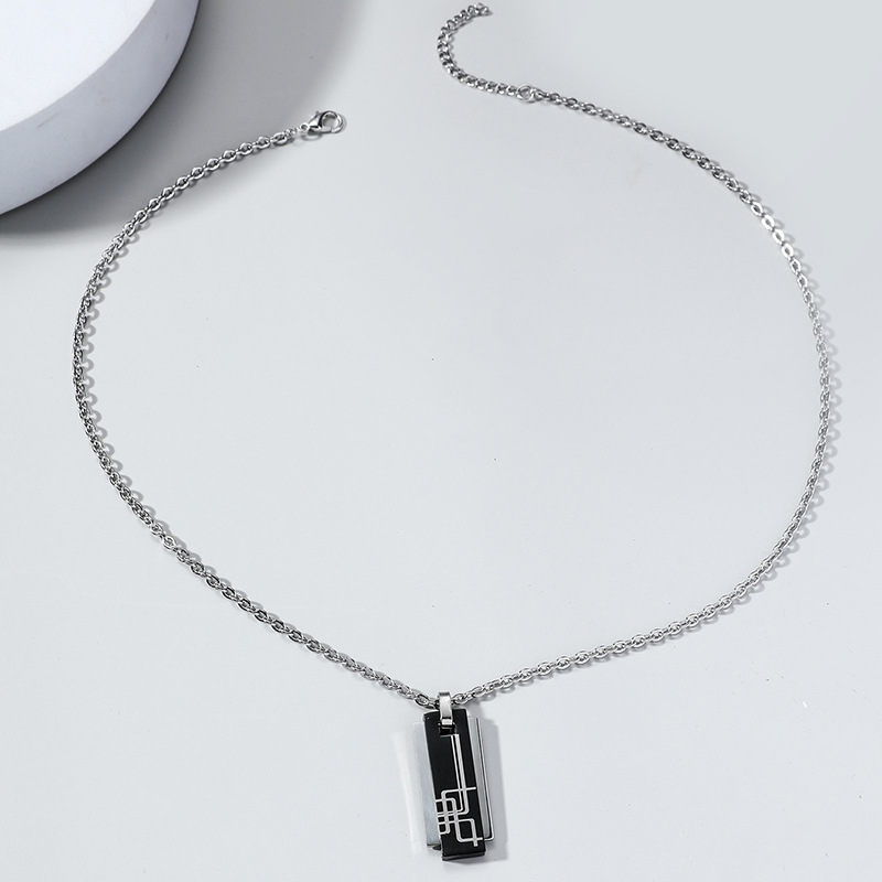 Classic Style Color Block Alloy Plating Men's Necklace display picture 5