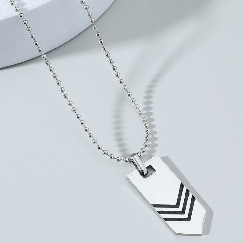 Casual Geometric Stainless Steel Men's Necklace display picture 2