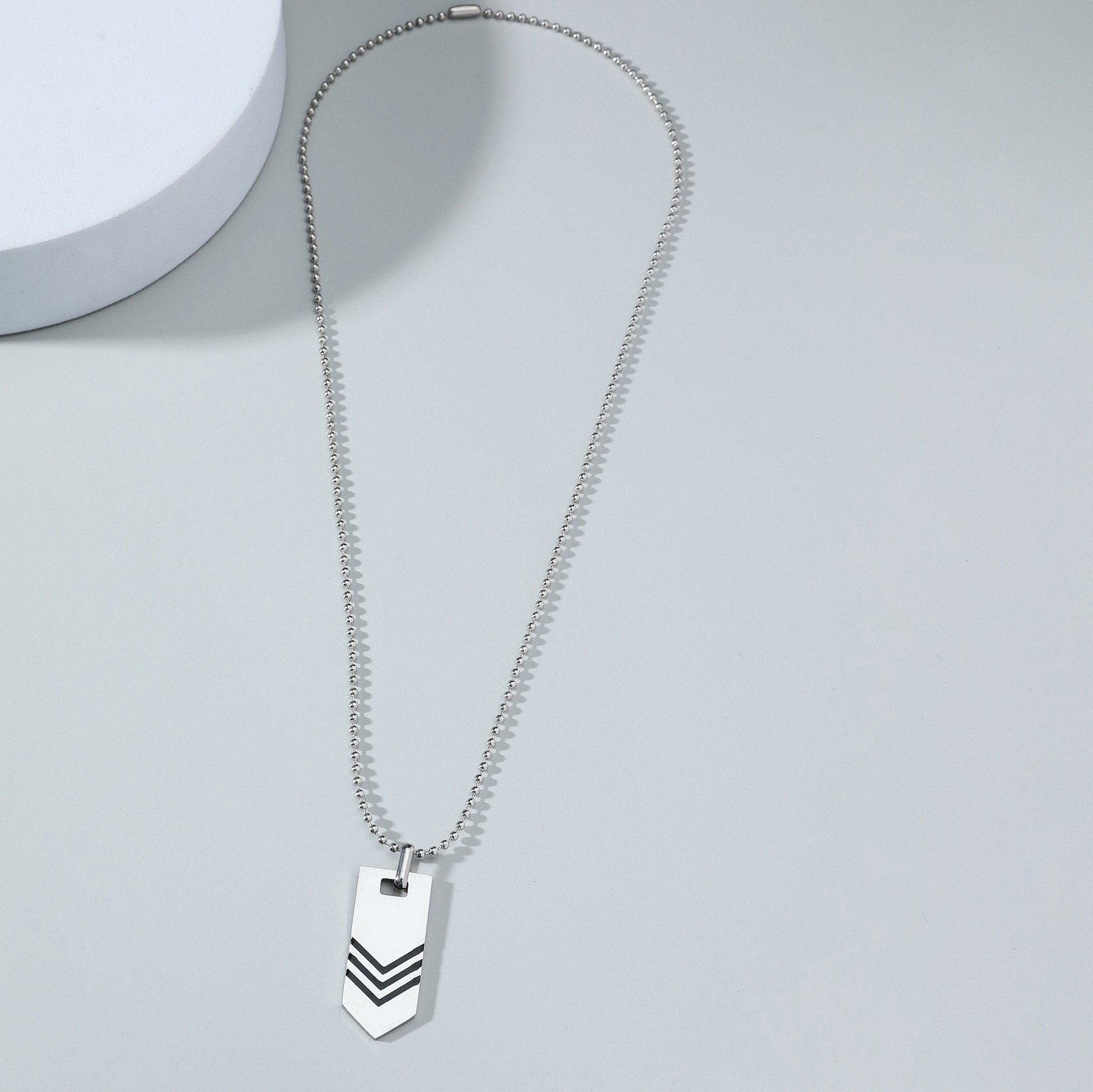 Casual Geometric Stainless Steel Men's Necklace display picture 3