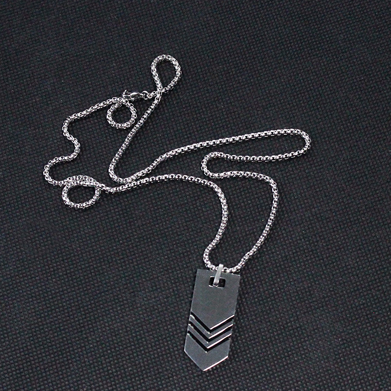 Casual Geometric Stainless Steel Men's Necklace display picture 6