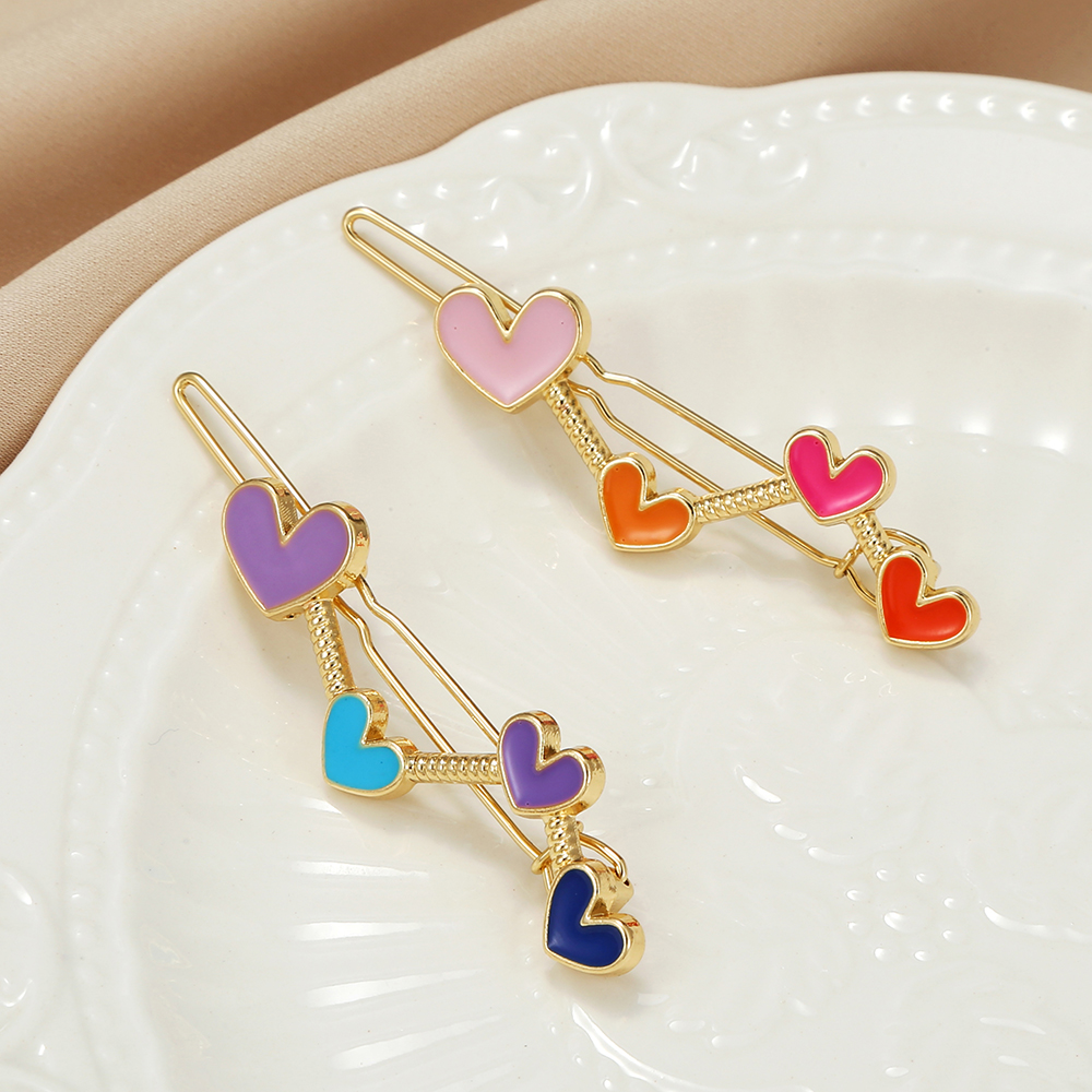 Elegant Cute Sweet Heart Shape Alloy Hair Clip display picture 2