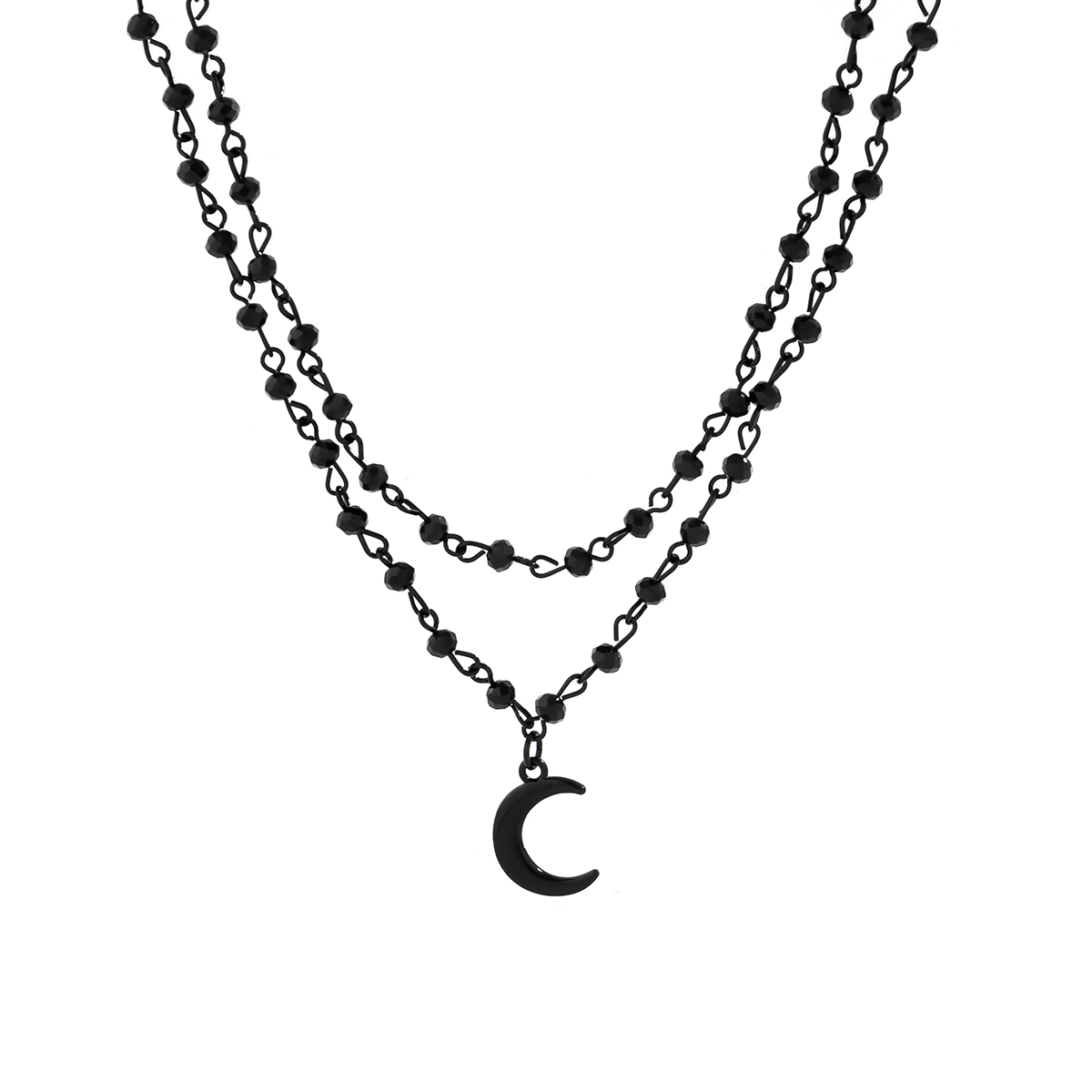 Sexy Simple Style Cool Style Irregular Moon Tassel Alloy Layered Women's Necklace display picture 4