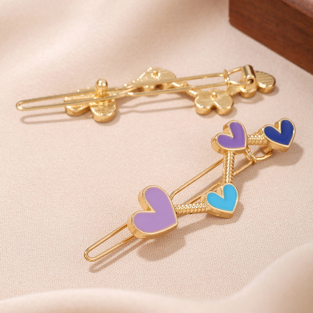 Elegant Cute Sweet Heart Shape Alloy Hair Clip display picture 5