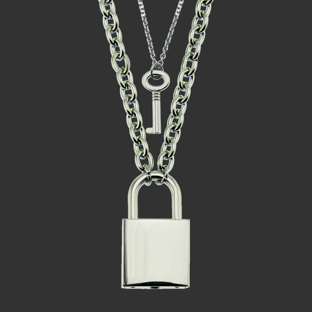 Einfacher Stil Schlüssel Sperren Legierung Männer Halskette Mit Anhänger display picture 7