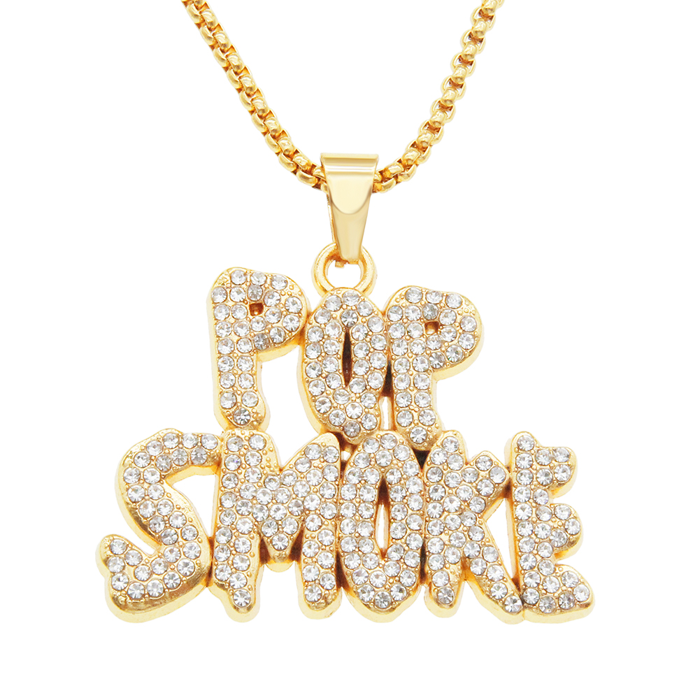 Hip Hop Punk Lettre Alliage Placage Incruster Strass Hommes Pendentif display picture 2