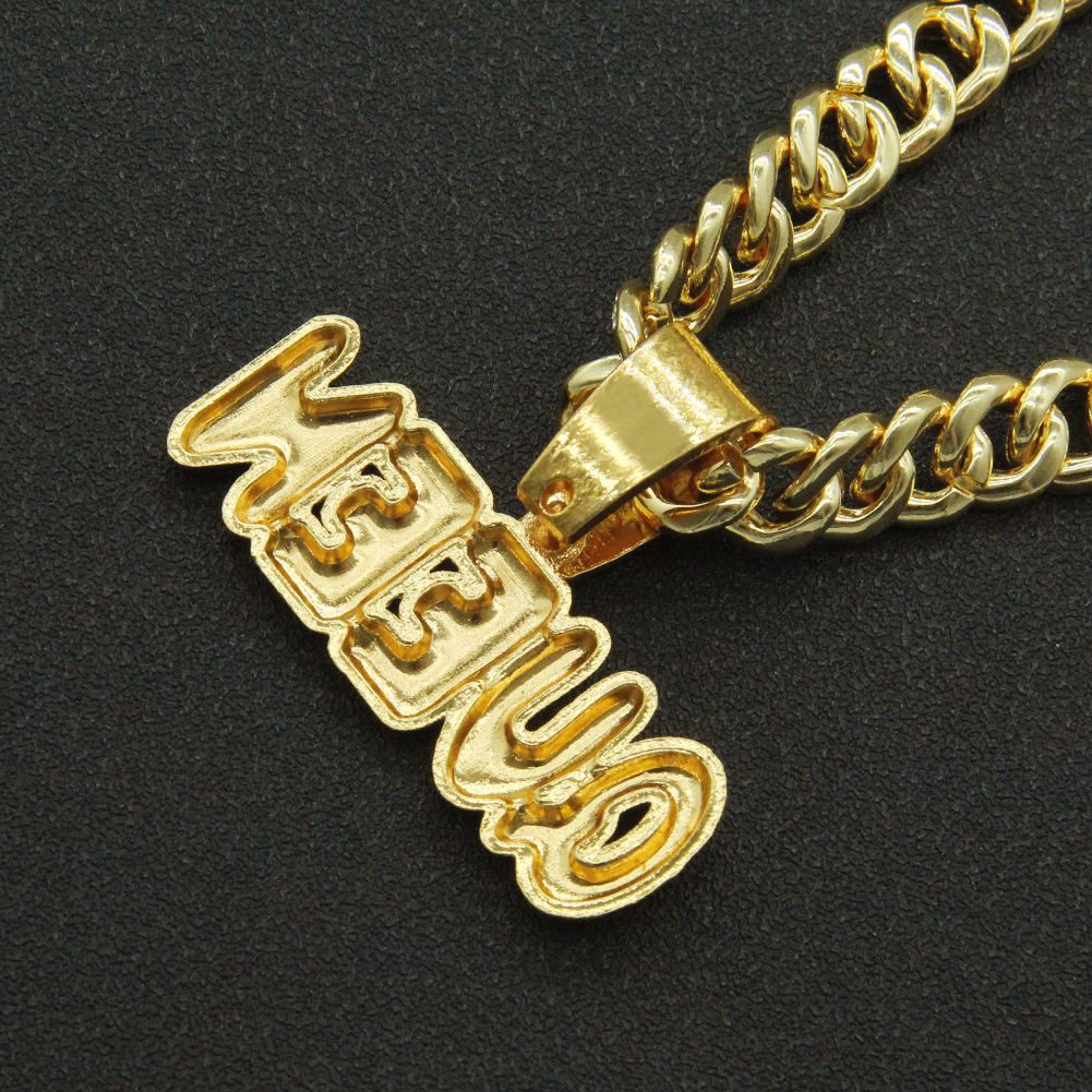 Hip Hop Punk Lettre Alliage Placage Incruster Strass Hommes Pendentif display picture 2