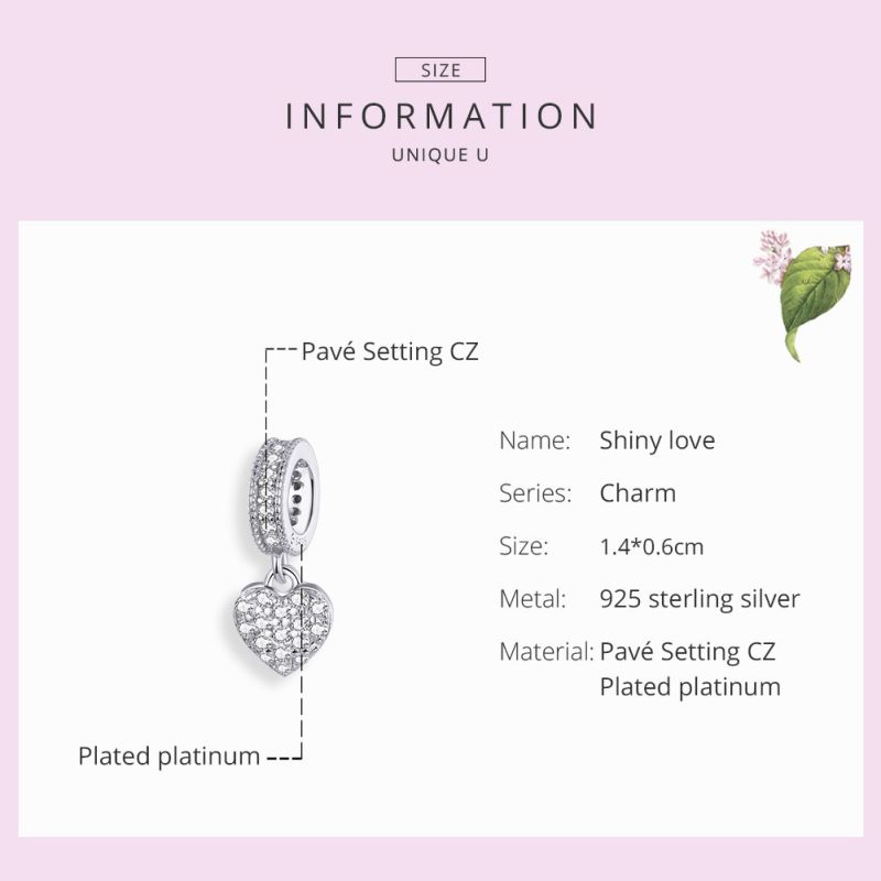 Casual Letter Sterling Silver Beaded Inlay Zircon Charms Jewelry Accessories display picture 2