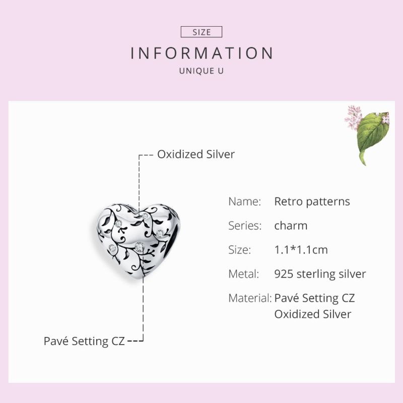 Casual Letter Sterling Silver Beaded Inlay Zircon Charms Jewelry Accessories display picture 1