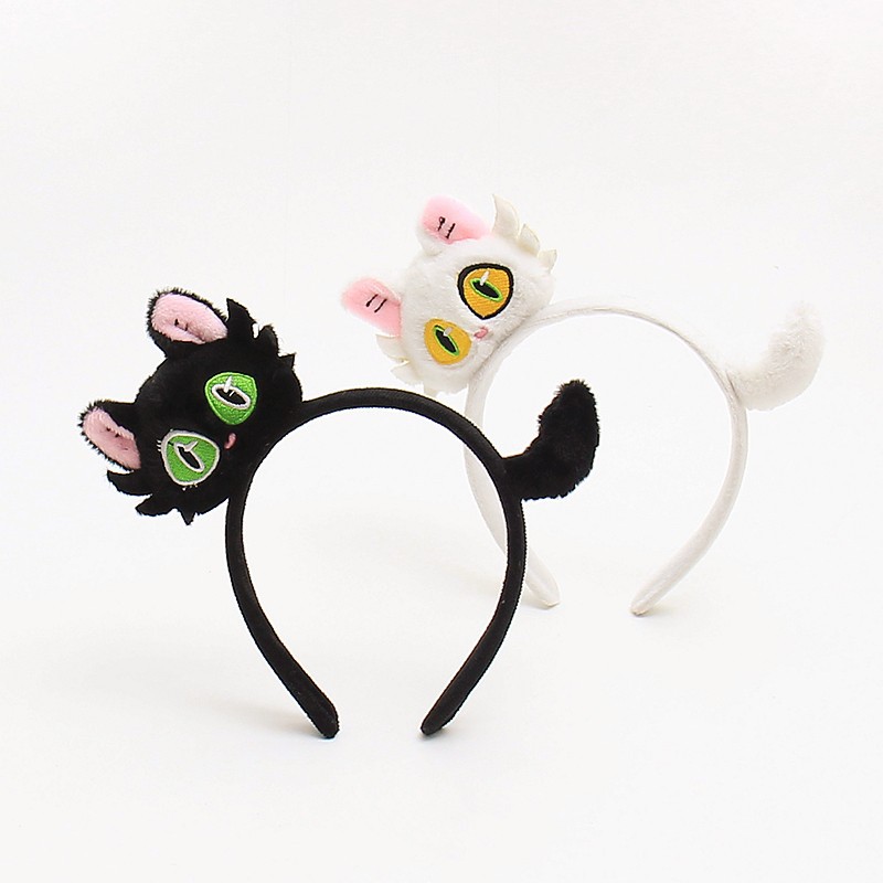 Women's Casual Cute Cat Flannel Hair Band display picture 6