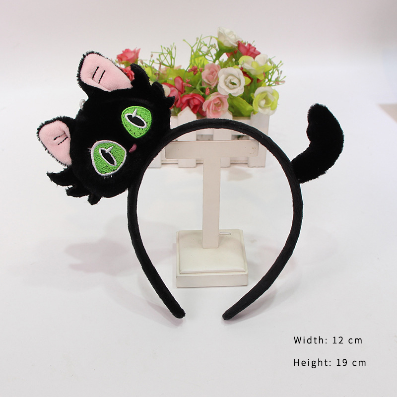 Women's Casual Cute Cat Flannel Hair Band display picture 2