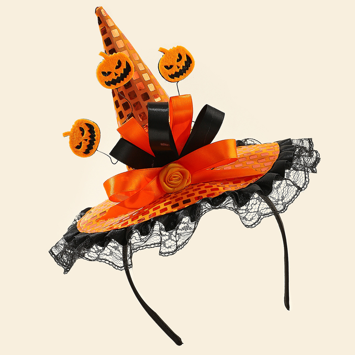 Exaggerated Funny Novelty Pumpkin Cloth Hair Band display picture 3
