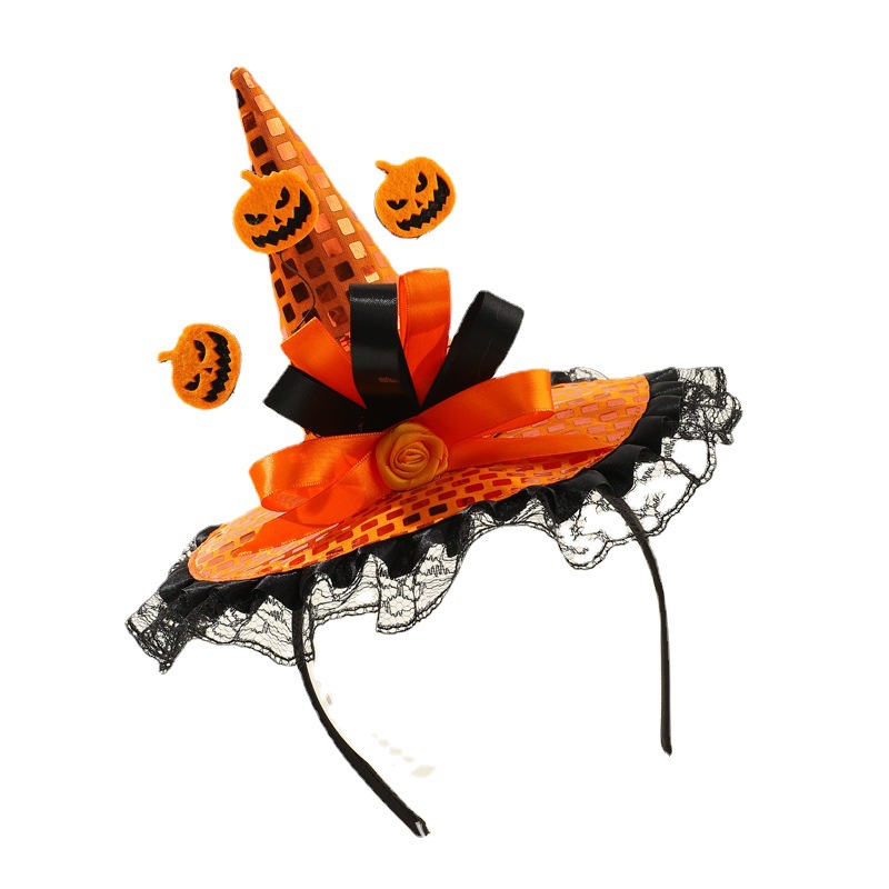 Exaggerated Funny Novelty Pumpkin Cloth Hair Band display picture 4