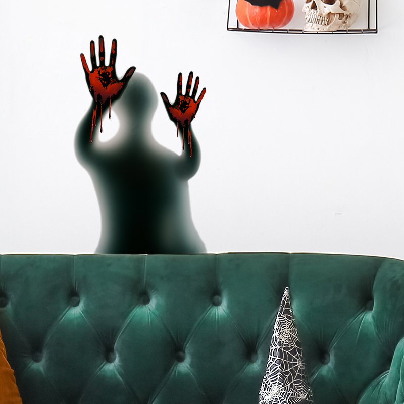 Halloween Vibe  Horror Shadow Pvc Wall Decal display picture 3