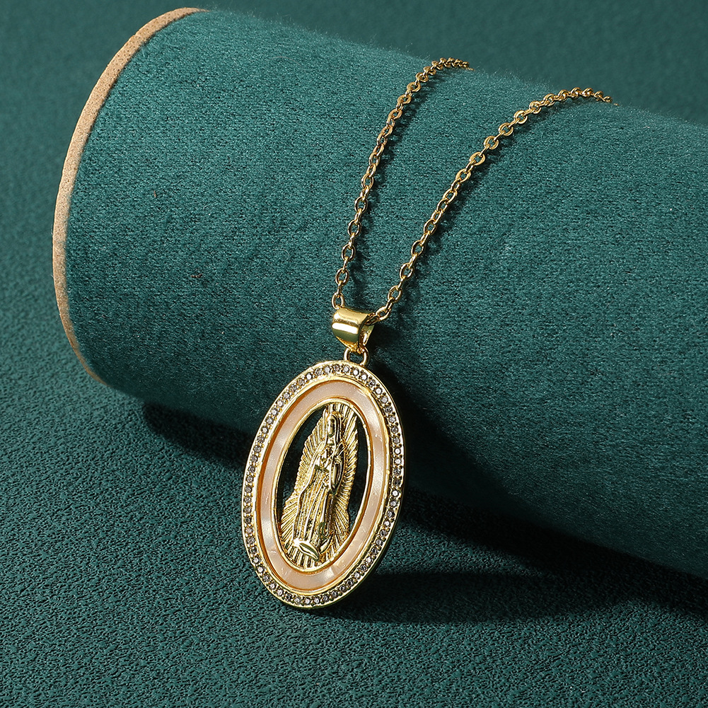 Elegant Streetwear Geometric Copper Plating Inlay Zircon Pendant Necklace display picture 3