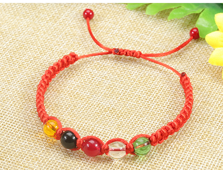 Casual Simple Style Cross Rope Beaded Braid Unisex Bracelets display picture 1