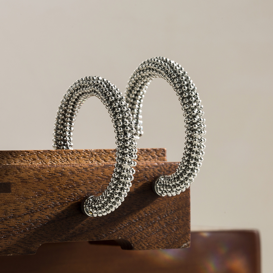 1 Paar Vintage-stil Einfacher Stil C-form Halbkreis Rostfreier Stahl Vergoldet Ohrringe display picture 4
