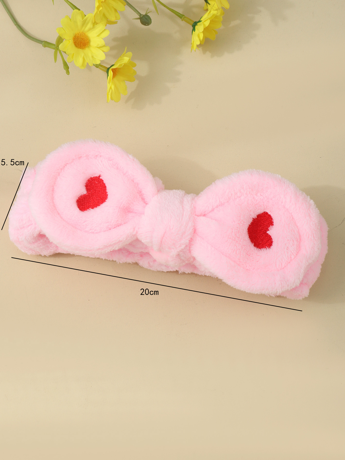 Basic Classic Style Bunny Ears Solid Color Elastic Band Flannel Hair Band display picture 2