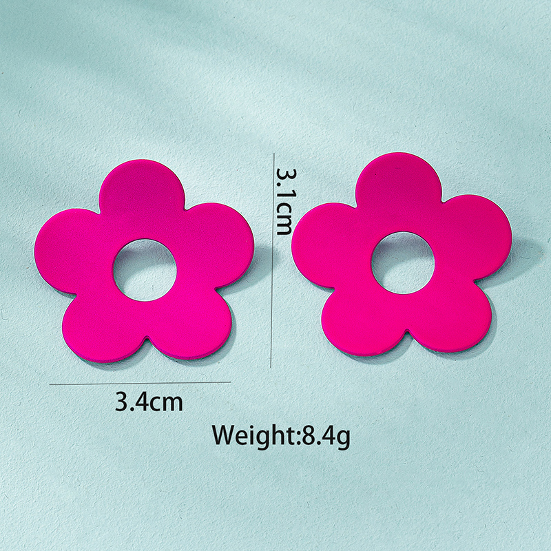 1 Pair Basic Lady Flower Plating Alloy Gold Plated Ear Studs display picture 1