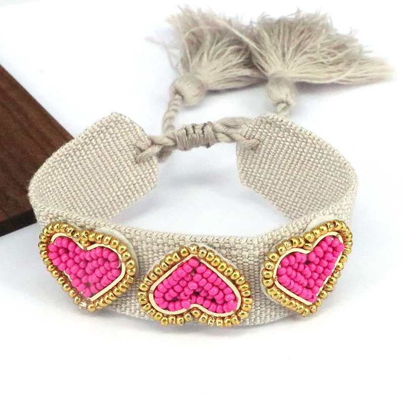 Beach Heart Shape 18k Gold Plated Seed Bead Wholesale Bracelets display picture 15