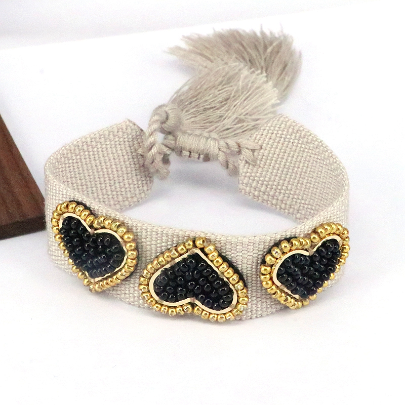 Beach Heart Shape 18k Gold Plated Seed Bead Wholesale Bracelets display picture 2
