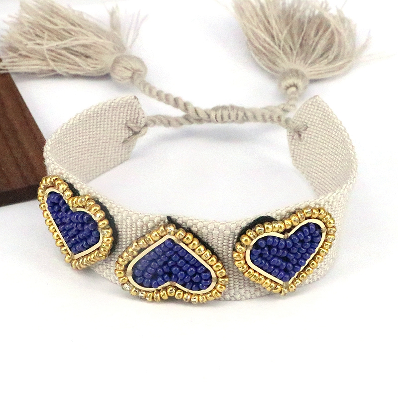 Beach Heart Shape 18k Gold Plated Seed Bead Wholesale Bracelets display picture 4