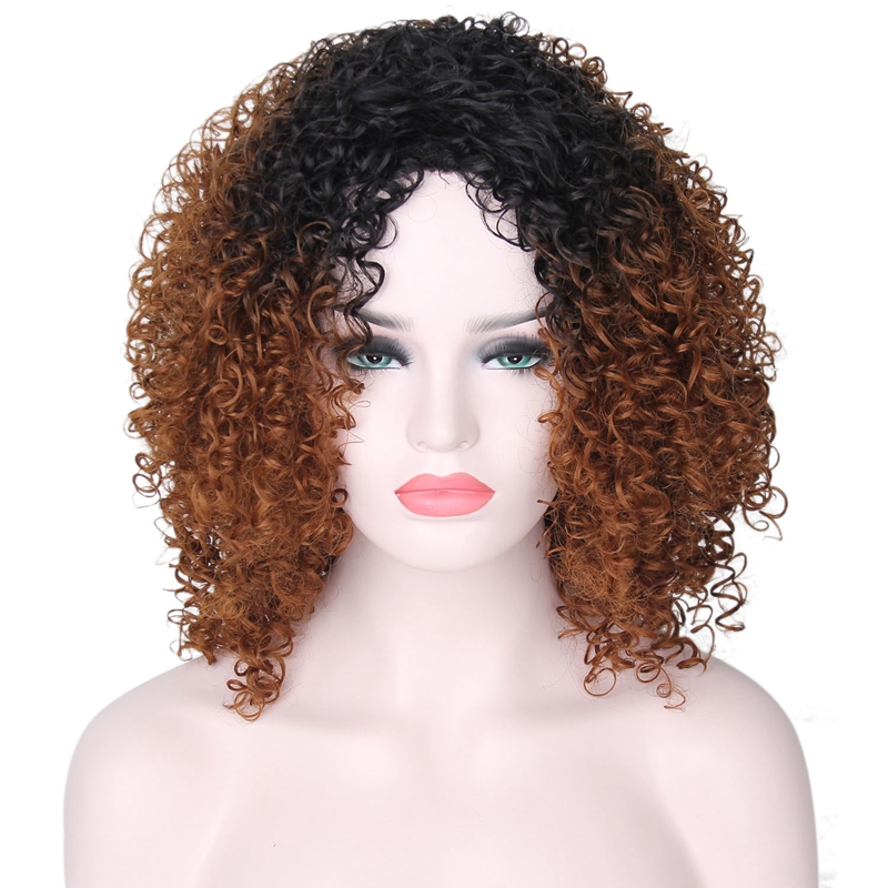 Women's Casual Elegant Party Street Chemical Fiber High Temperature Wire Centre Parting Short Curly Hair Wigs display picture 2