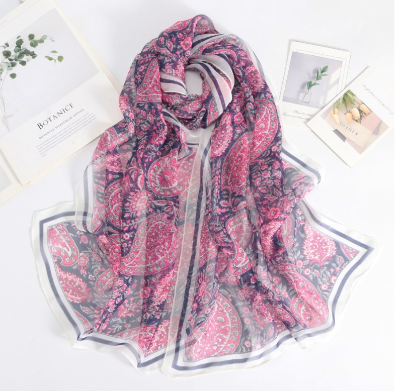 Women's Elegant Basic Simple Style Printing Synthetic Yarn Printing Scarf display picture 1