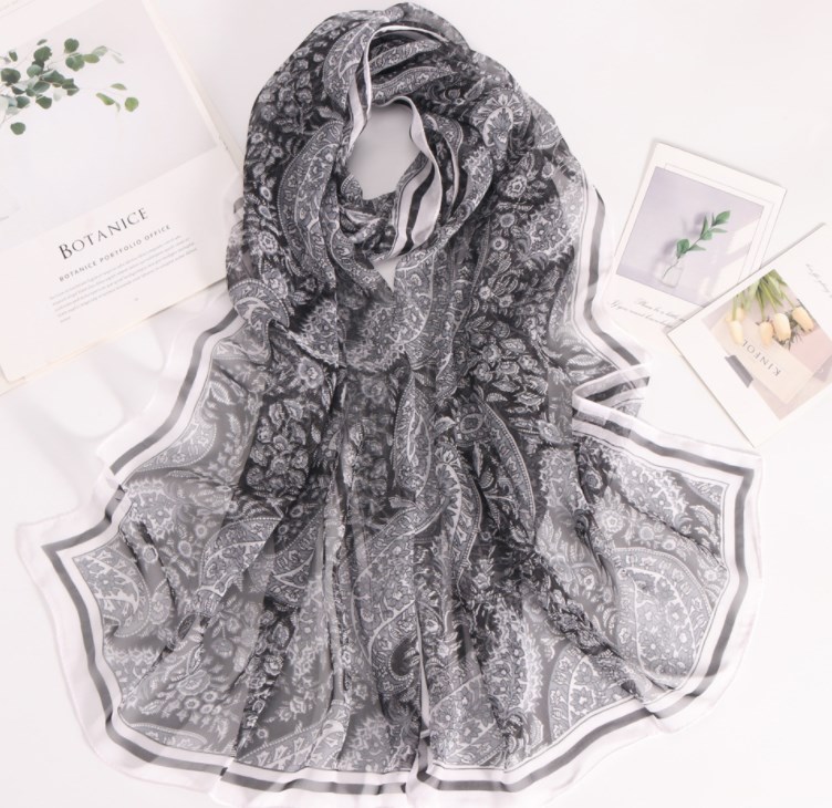 Women's Elegant Basic Simple Style Printing Synthetic Yarn Printing Scarf display picture 2