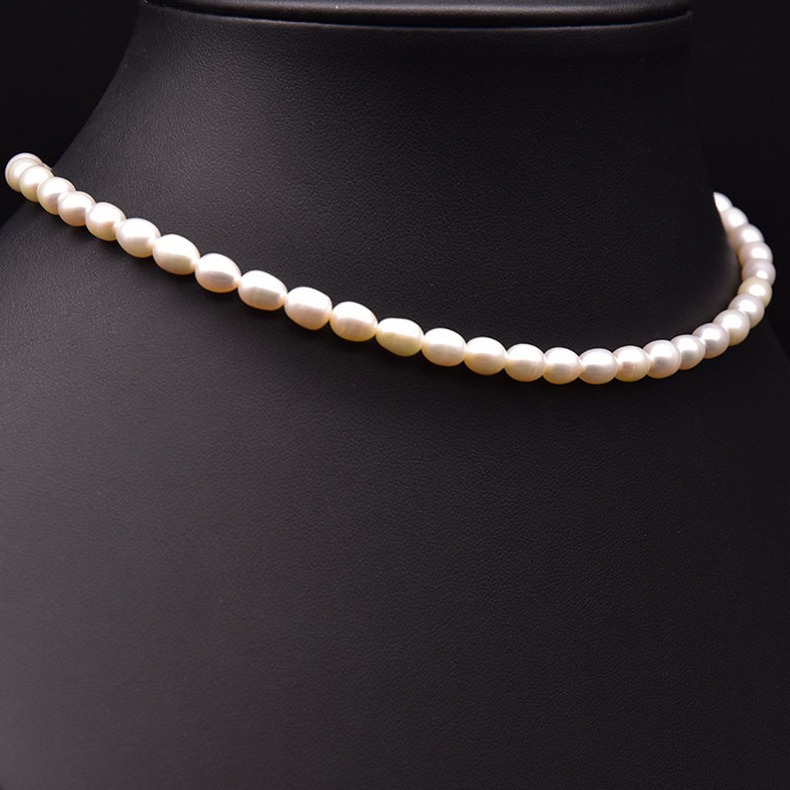 Retro Solid Color Freshwater Pearl Mixed Materials Plating 18k Gold Plated Necklace display picture 1