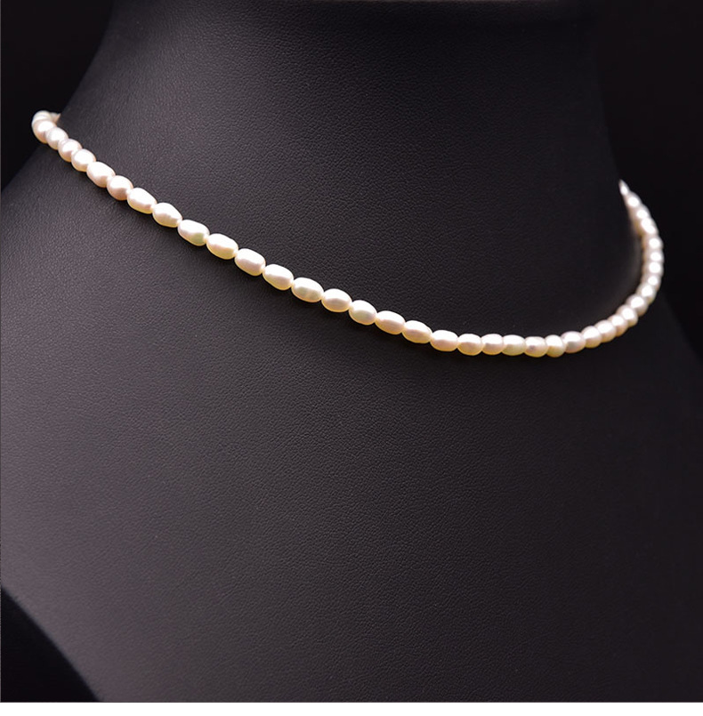 Retro Solid Color Freshwater Pearl Mixed Materials Plating 18k Gold Plated Necklace display picture 3
