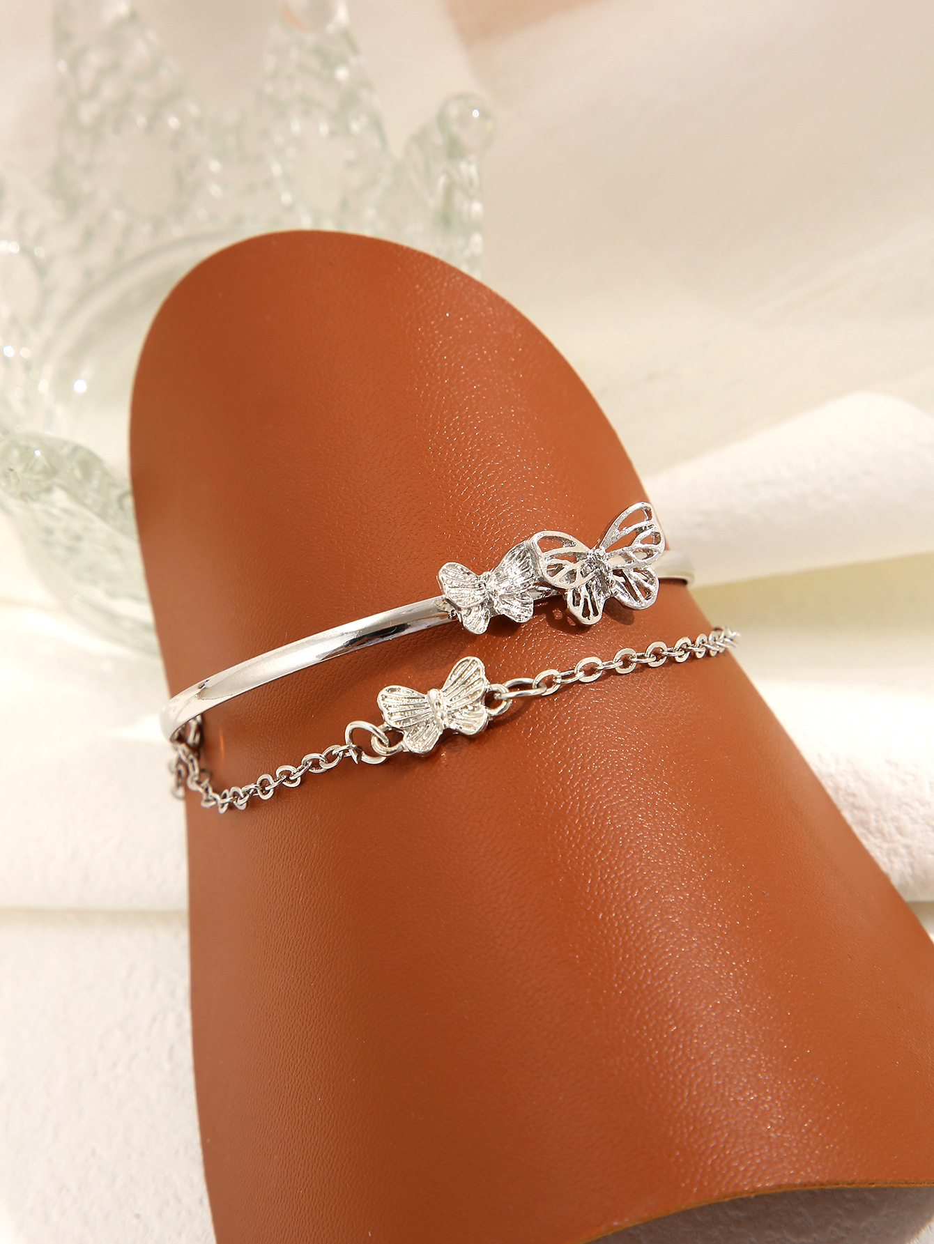 Fairy Style Heart Shape Alloy Plating Women's Bangle display picture 3
