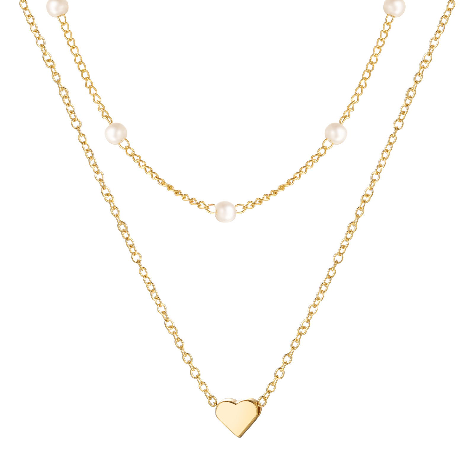 Modern Style Heart Shape Alloy Plating Women's Pendant Necklace display picture 2