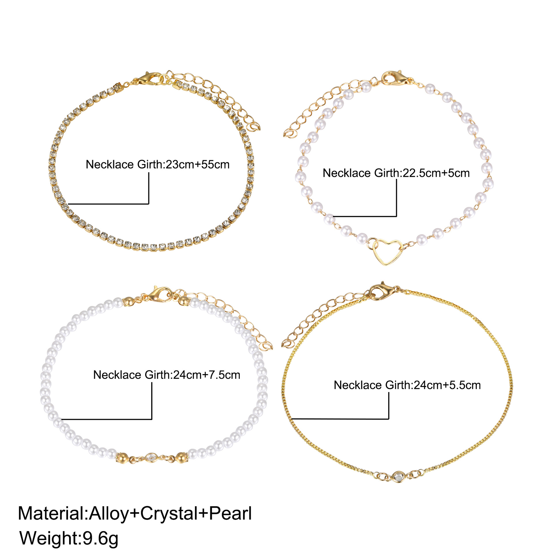 Sweet Geometric Alloy Plating Inlay Zircon Women's Bracelets display picture 1