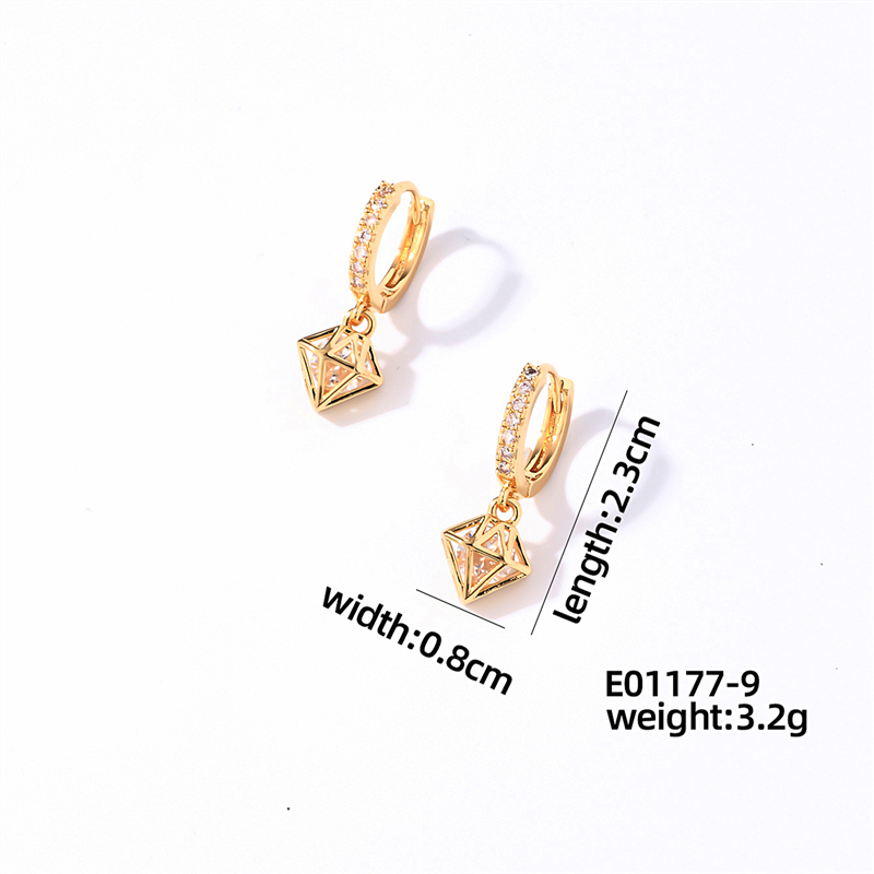 1 Pair Casual Vintage Style Shiny Heart Shape Bow Knot Plating Inlay 304 Stainless Steel Copper Zircon Drop Earrings display picture 5