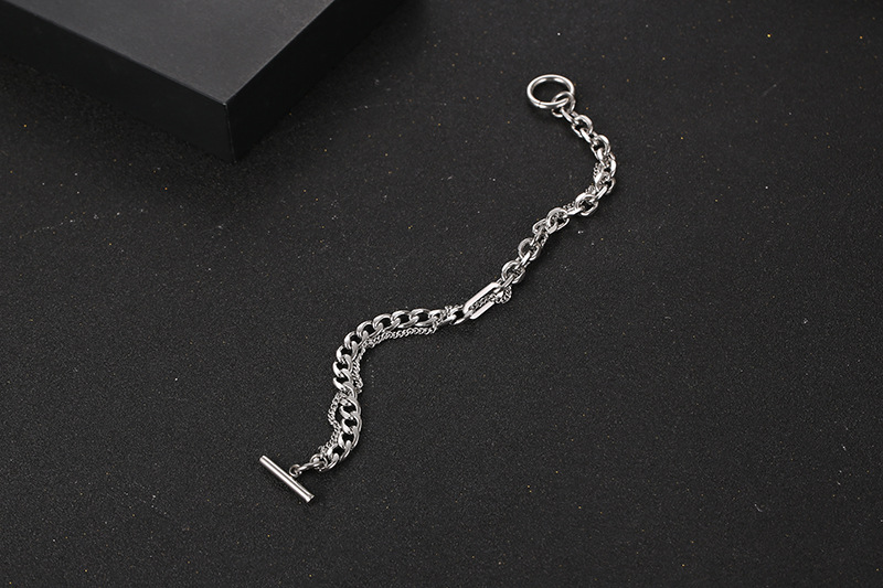 Basic Modern Style Geometric Titanium Steel Bracelets display picture 4