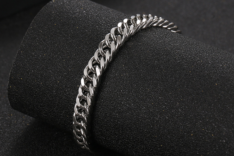Hip-hop Rock Geometric Titanium Steel Unisex Bracelets display picture 3