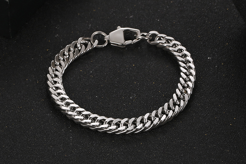 Hip-hop Rock Geometric Titanium Steel Unisex Bracelets display picture 5
